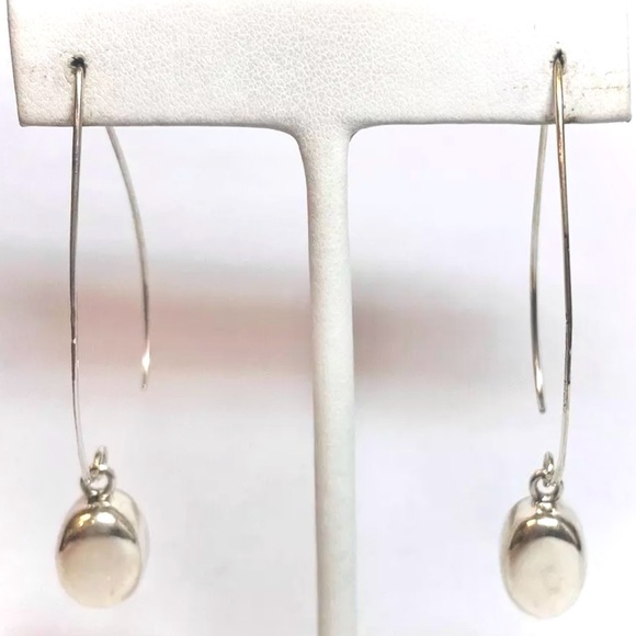 Silpada Vintage Sterling Silver larger sz drop silver bead threader earr… - Picture 10 of 10